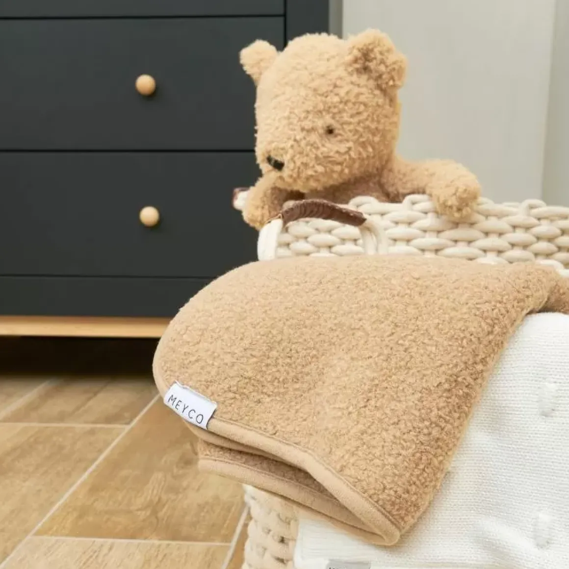 Meyco Deken Boucle Toffee