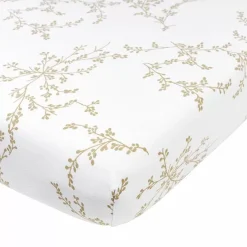 Meyco Hoeslaken Ledikant Jersey Branches Sand