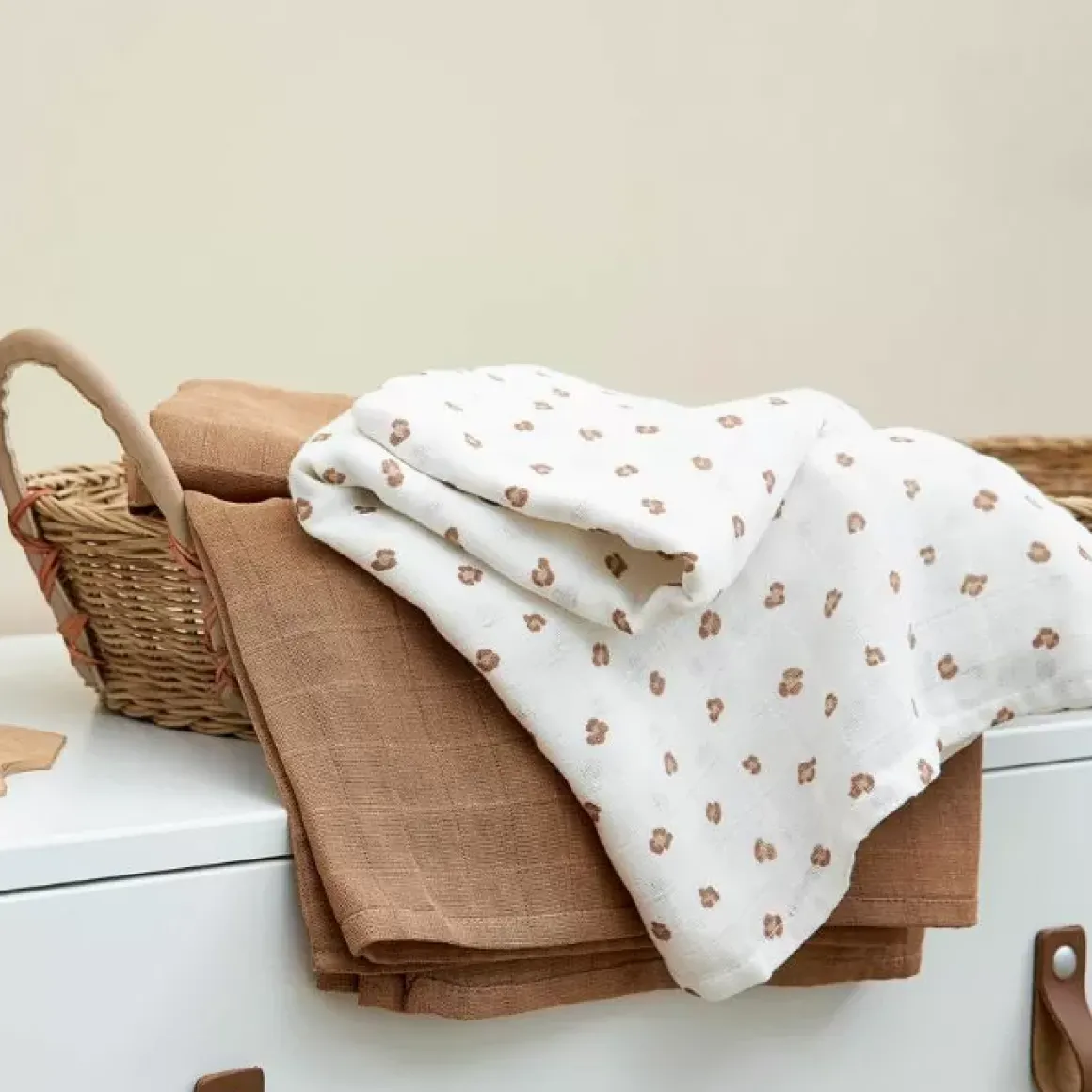 Meyco Hydrofiele Doeken Mini Panther Toffee (3St)