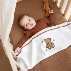 Meyco Ledikantdeken Mini Knots Fleece Toffee