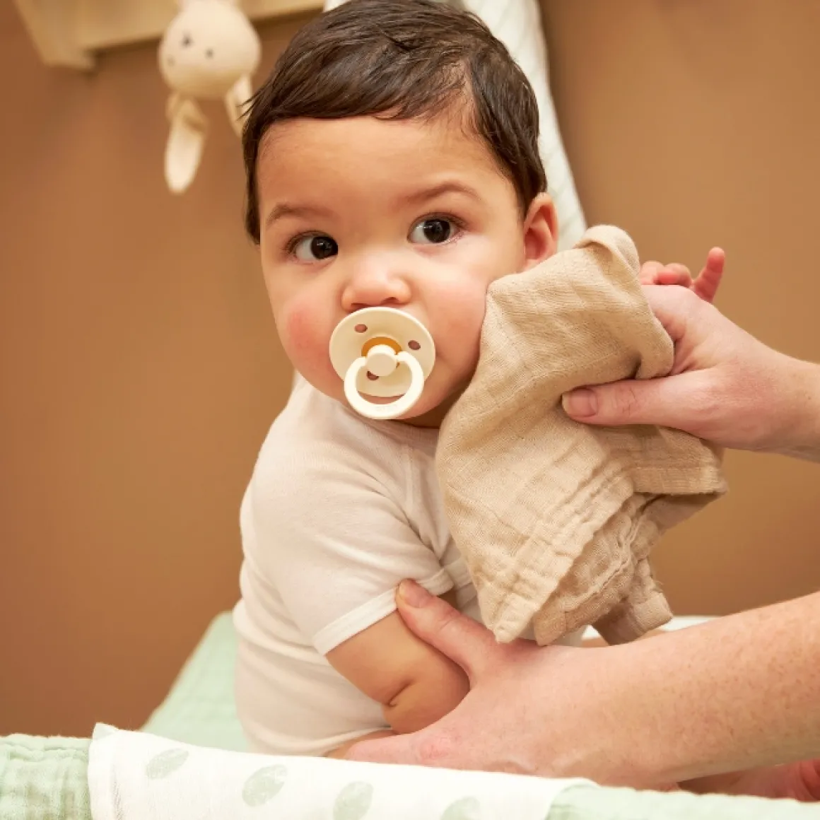 Meyco Monddoekjes Uni Offwhite/Light Grey/Sand 30X30Cm