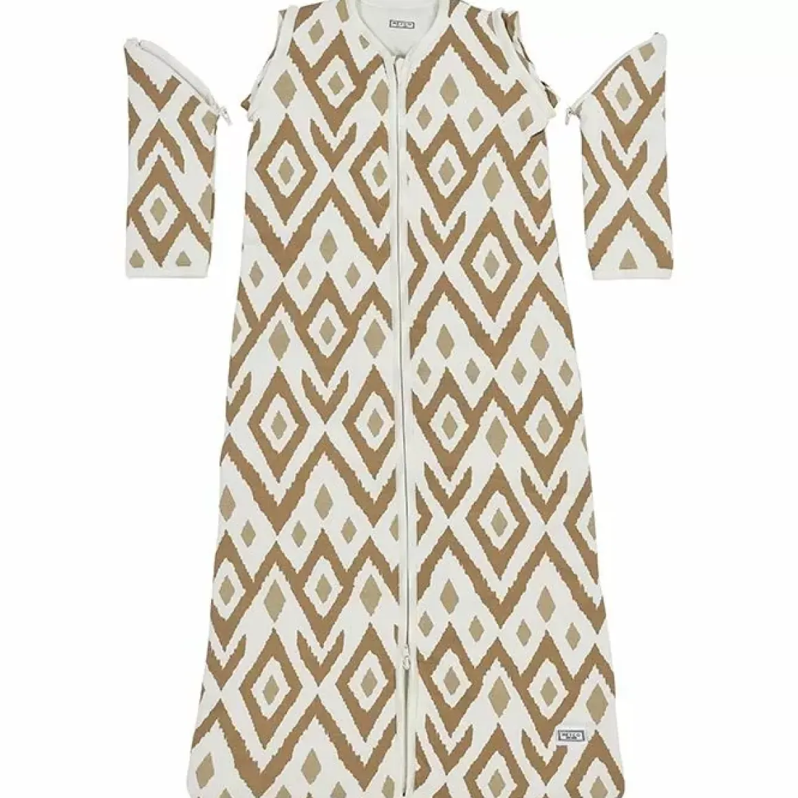 Meyco Slaapzak Afritsbare Mouwen Ikat Sand