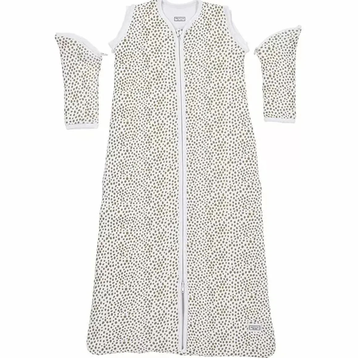 Meyco Slaapzak Afritsbare Mouwen Cheetah Taupe