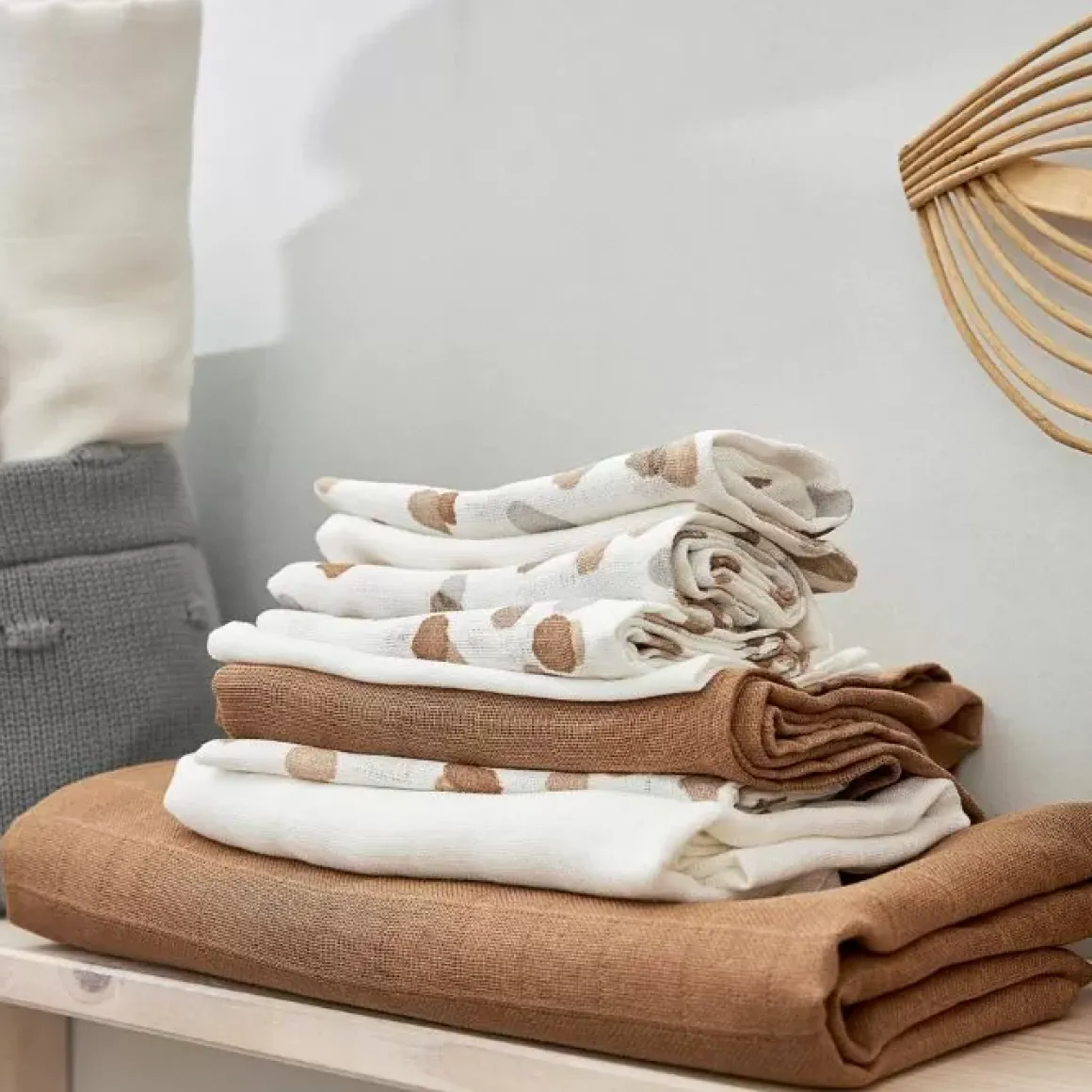 Meyco Startersset Hydrofiele Doeken Stains Naturel (9St)