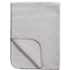 Meyco Wiegdeken Double Face Grijs/Wit 75X100Cm - Houd Je Baby Warm En Stijlvol In De Wieg
