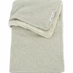 Meyco Wiegdeken Knit Basic Fleece Sand Melange