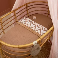 Meyco Wiegdeken Mini Knots Fleece Toffee