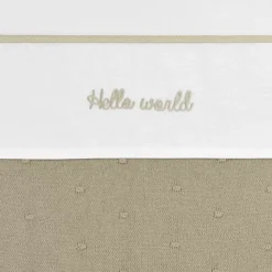 Meyco Wieglaken Hello World Sand