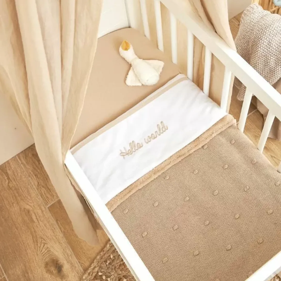 Meyco Wieglaken Hello World Sand