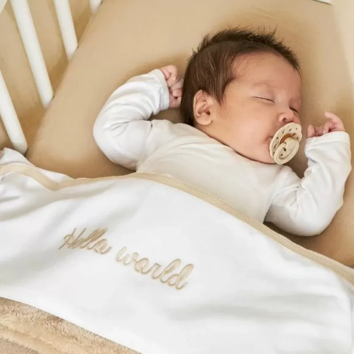 Meyco Wieglaken Hello World Sand