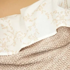 Meyco Wieglakens Branches Sand/Off White (2St)