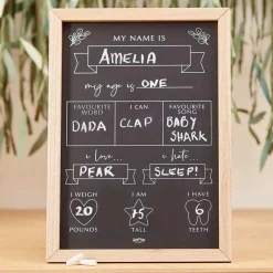 Milestone Krijtbord Botanical Baby Ginger Ray