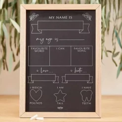 Milestone Krijtbord Botanical Baby Ginger Ray