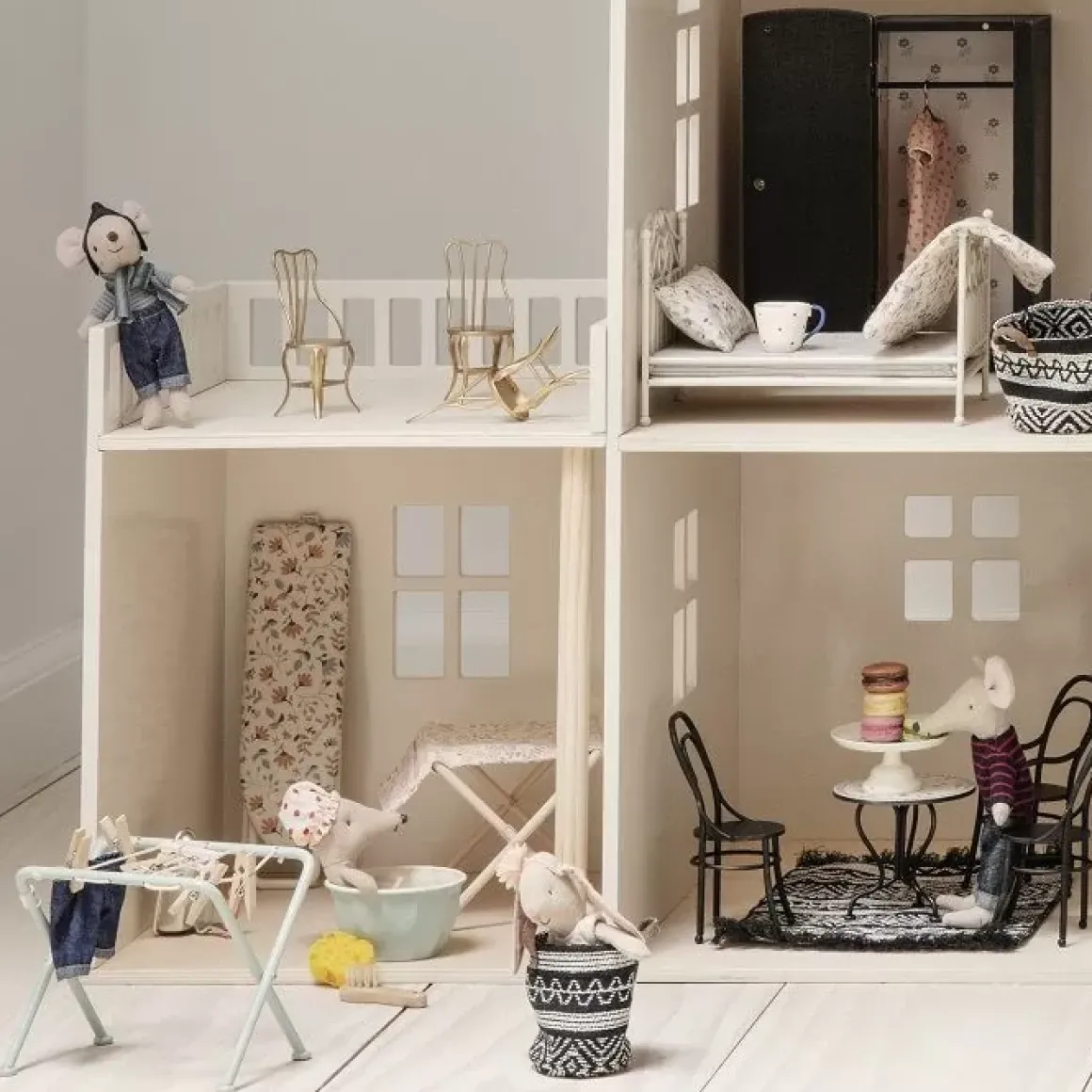 Miniatuur Droogrekje Met Knijpers Maileg