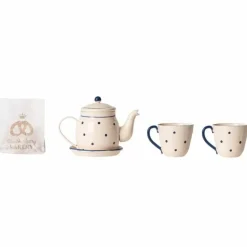 Miniatuur Theeserviesje Dots Blauw Maileg