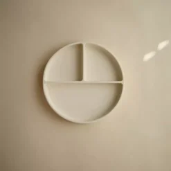 Mushie Siliconen Bord Ivory