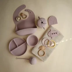 Mushie Siliconen Kom Soft Lilac