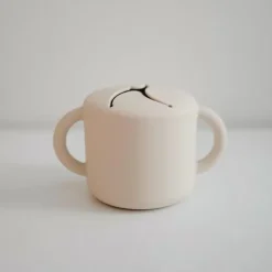Mushie Siliconen Snack Cup Ivory