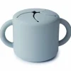 Mushie Siliconen Snack Cup Powder Blue
