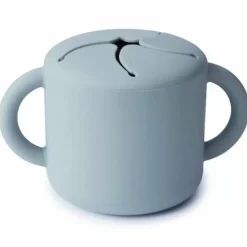 Mushie Siliconen Snack Cup Powder Blue