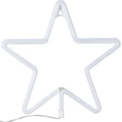 Neonlamp Ster Wit Merry And Bright Ginger Ray