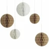 Neutrale Honeycomb Decoratie Ginger Ray | Stijlvol & Herbruikbaar