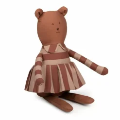 Nobodinoz Knufffel Beer Majestic Marsala Taupe Stripes