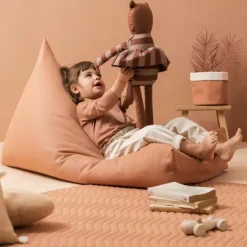 Nobodinoz Knufffel Beer Majestic Marsala Taupe Stripes