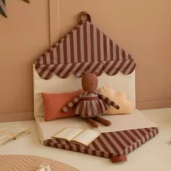 Nobodinoz Knufffel Beer Majestic Marsala Taupe Stripes