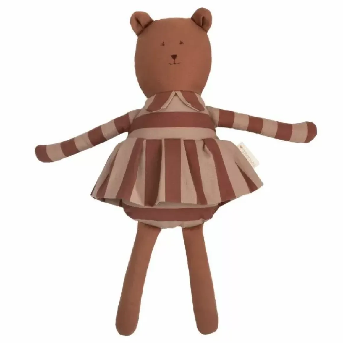 Nobodinoz Knufffel Beer Majestic Marsala Taupe Stripes