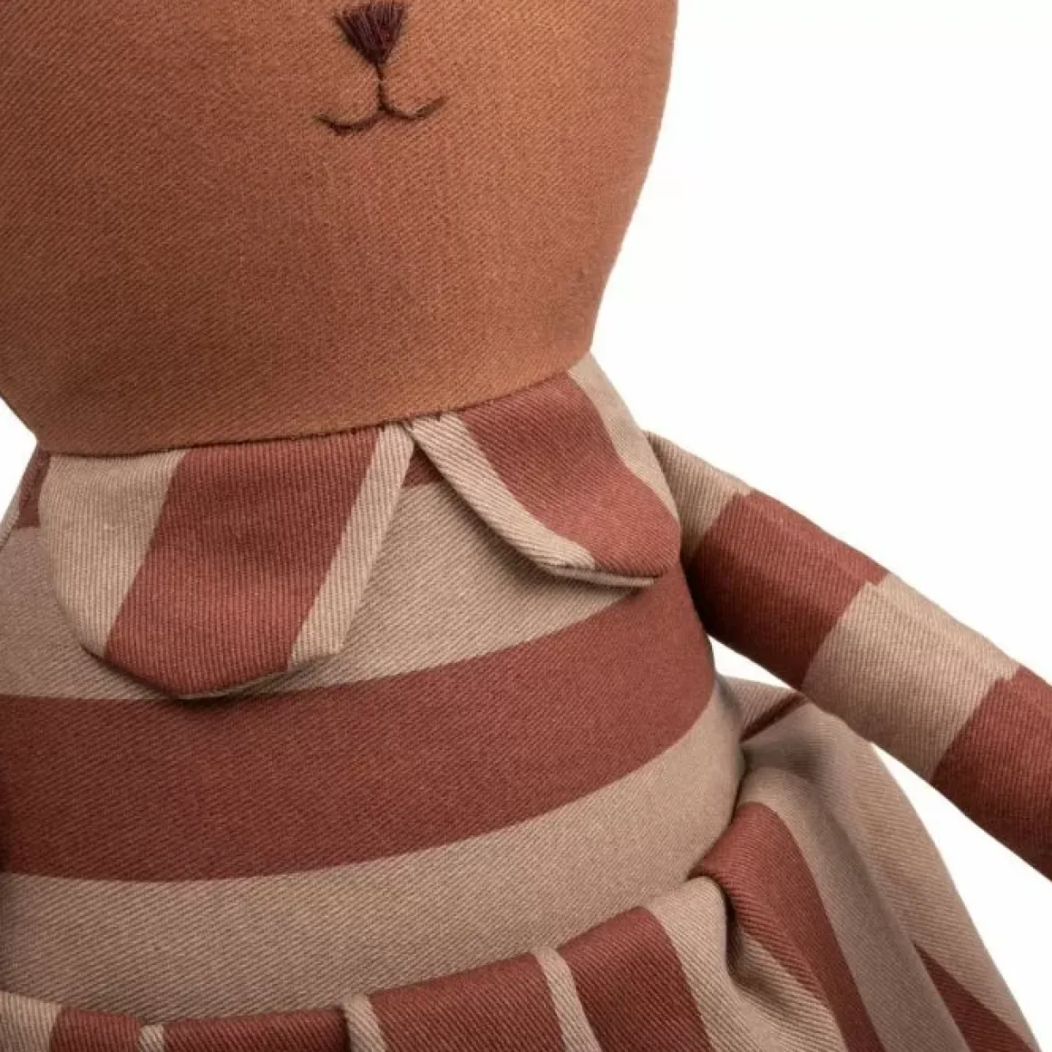 Nobodinoz Knufffel Beer Majestic Marsala Taupe Stripes