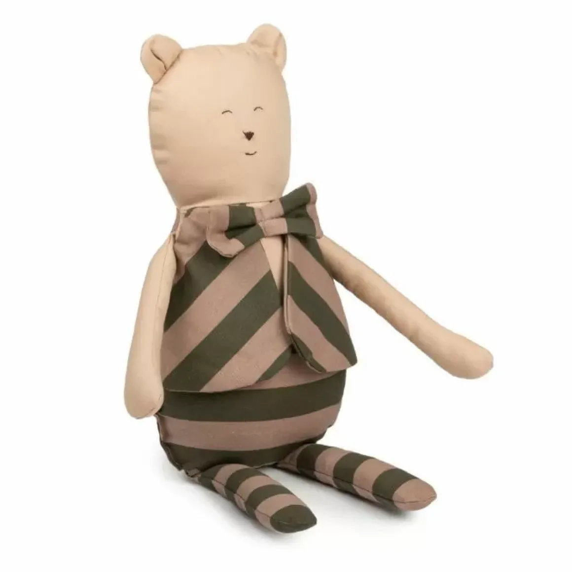 Nobodinoz Knufffel Beer Majestic Green Taupe Stripes