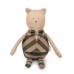 Nobodinoz Knufffel Beer Majestic Green Taupe Stripes