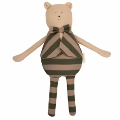 Nobodinoz Knufffel Beer Majestic Green Taupe Stripes