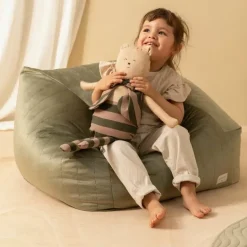 Nobodinoz Knufffel Beer Majestic Green Taupe Stripes