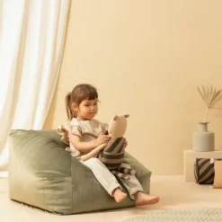 Nobodinoz Knufffel Beer Majestic Green Taupe Stripes