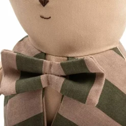 Nobodinoz Knufffel Beer Majestic Green Taupe Stripes