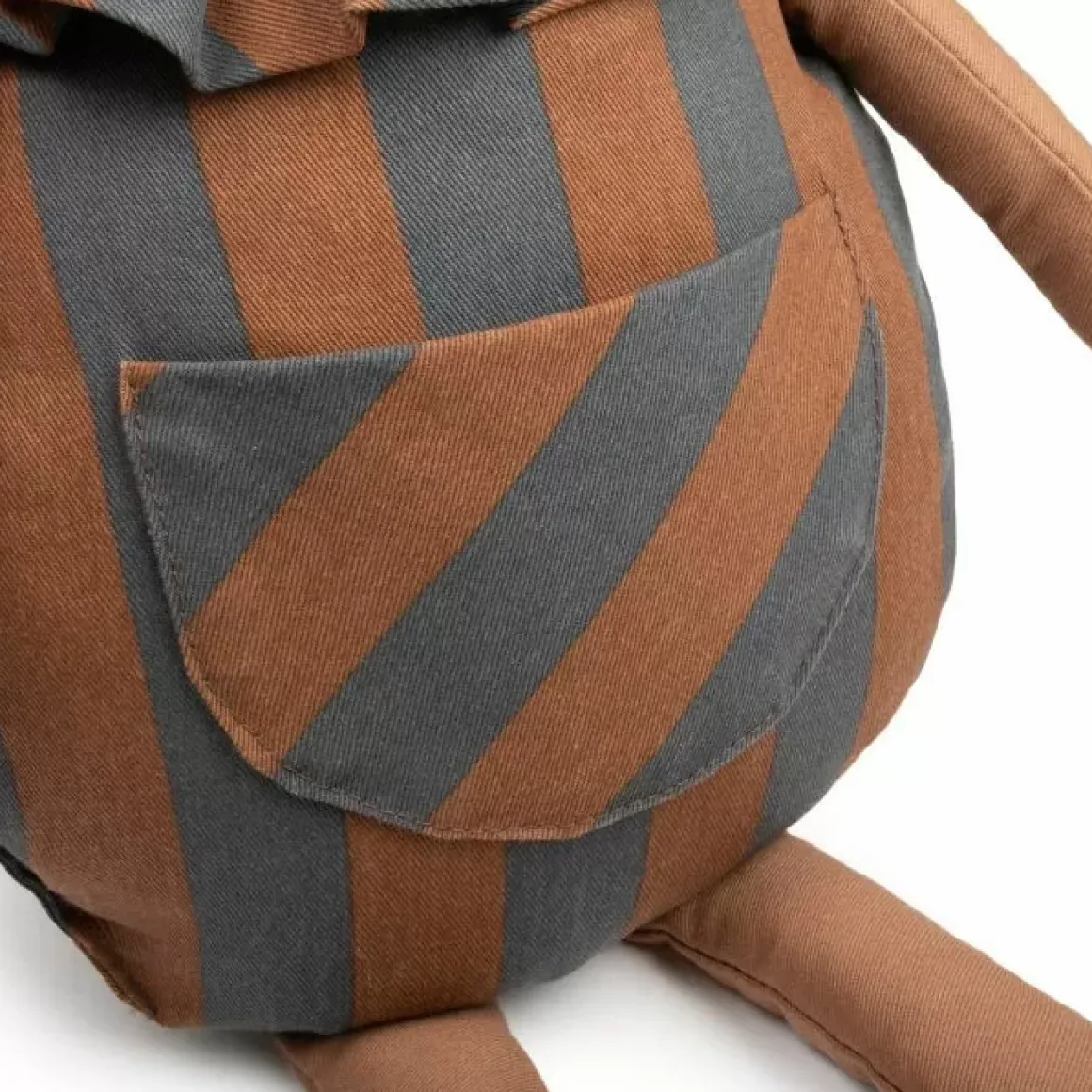 Nobodinoz Knufffel Beer Majestic Blue Brown Stripes