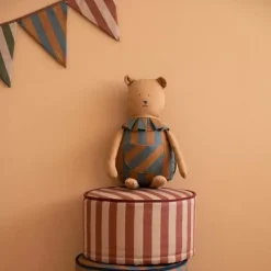 Nobodinoz Knufffel Beer Majestic Blue Brown Stripes