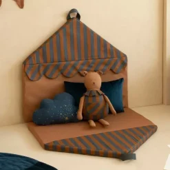 Nobodinoz Knufffel Beer Majestic Blue Brown Stripes