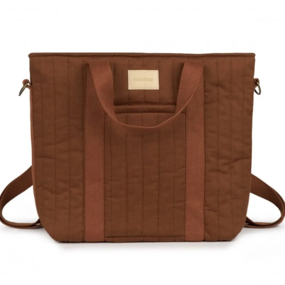 Nobodinoz Luierrrugzak Hyde Park Brick Brown