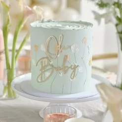 Oh Baby Taarttopper | Ginger Ray - Goud & Stijlvol