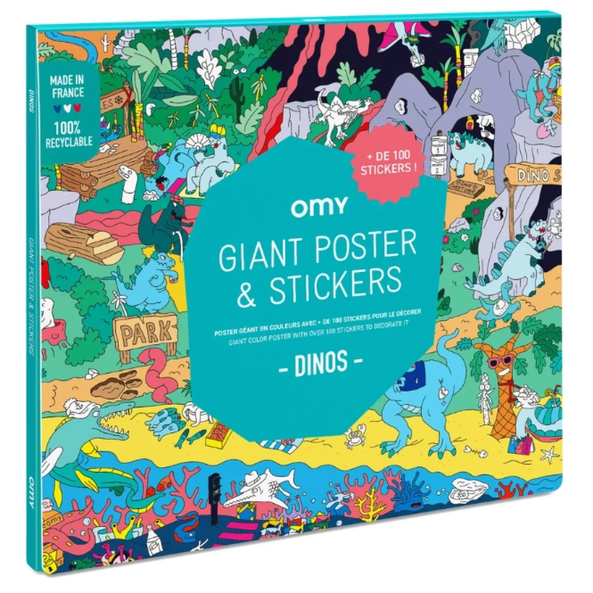 Omy Zoek & Vind Poster Dino'S