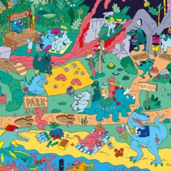 Omy Zoek & Vind Poster Dino'S