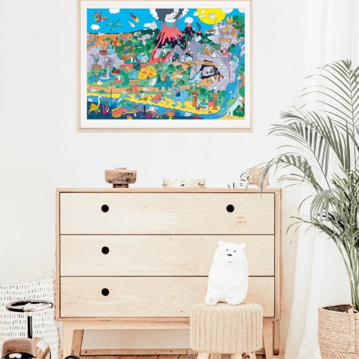 Omy Zoek & Vind Poster Dino'S