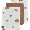 Ontdek De Schattige Meyco Hydrofiele Washandjes Forest Animals Toffee - Nu 3 Stuks!