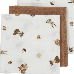 Ontdek Meyco'S Hydrofiele Doeken Forest Animals In Toffee - 3 Stuks!