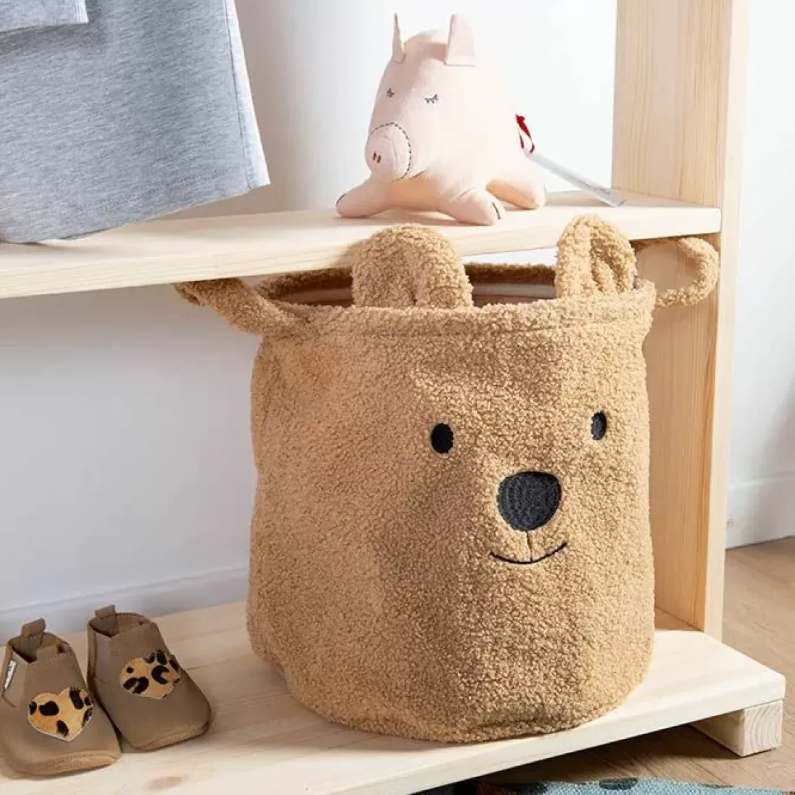 Opbergmand Teddy Beige (Medium) Childhome