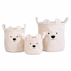 Opbergmand Teddy Ecru (Klein) Childhome