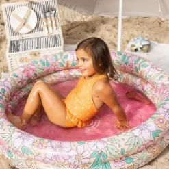 Opblaaszwembad Pink Blossom (100Cm) Swim Essentials